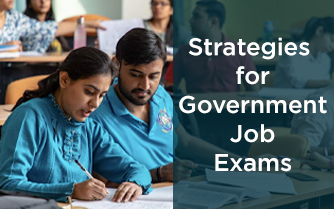 A person studying with books and notes, preparing for government job exams.